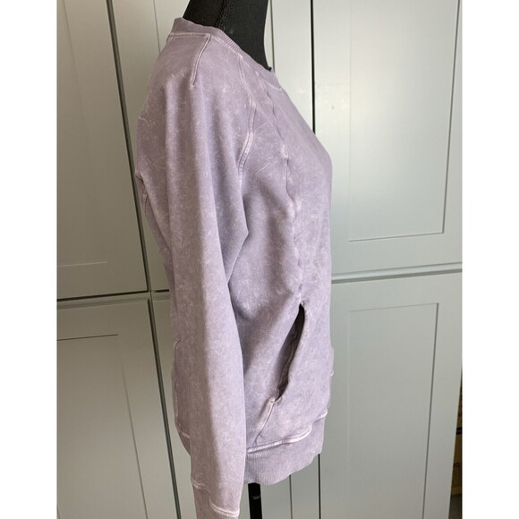 Lululemon‎ Scuba Crew Sweatshirt Size 8 Womens Washed Purple Quartz Yoga Running - Picture 5 of 8